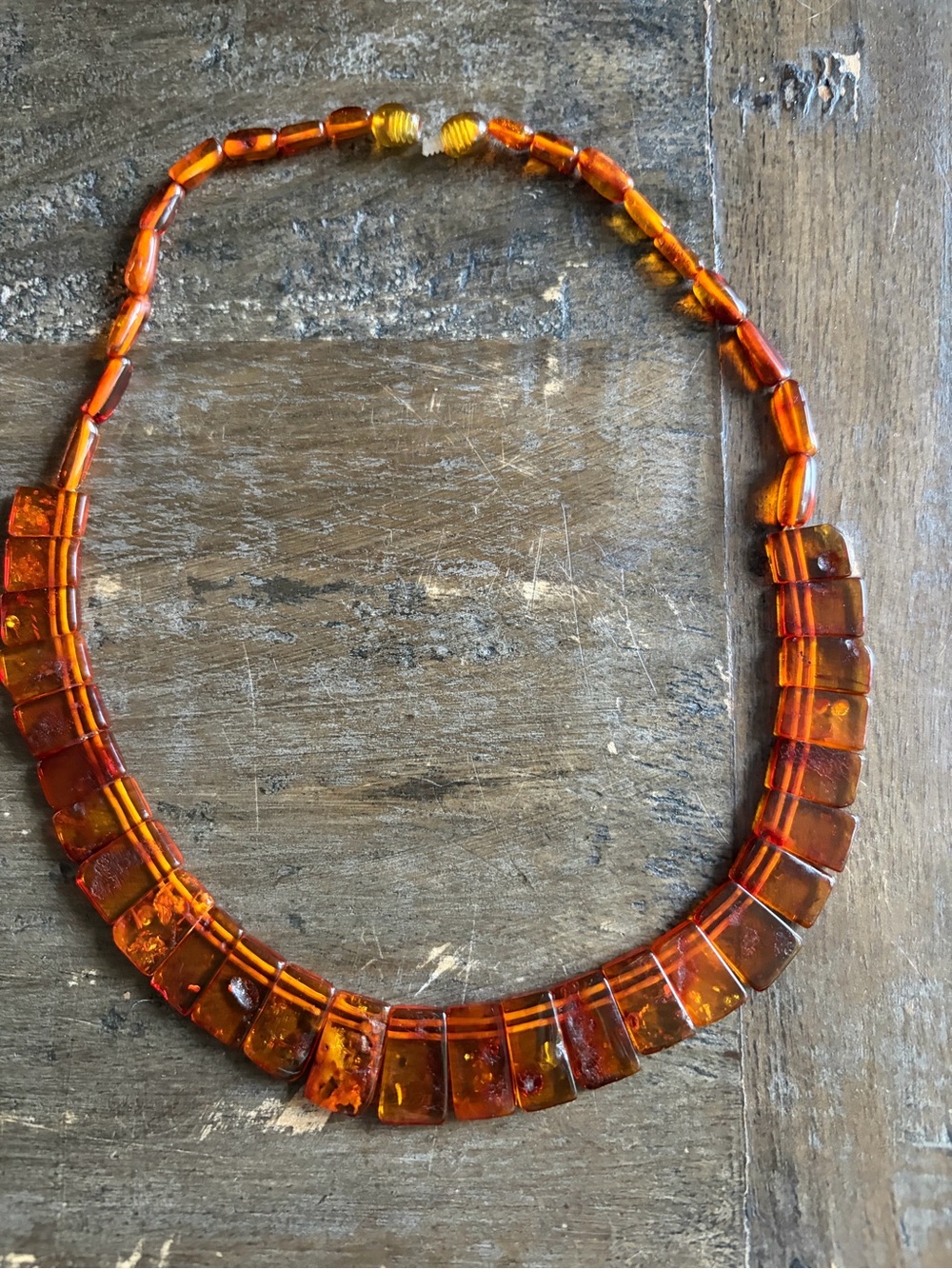 Vintage Lithuanian Baltic Amber Cleopatra Necklace